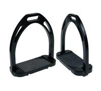 B Baosity Support de Pied pour Équitation Accessoire Équestre Support de Selle Plaque Antidérapante Aluminium Finition Lisse Convient aux Adultes Pratique, Noir Mat