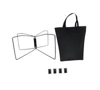 B Baosity Support de Rangement Stand Léger Pliable Portable pour Glacière Rack Universel Robuste pour Bacs de Rangement Porte-Ice Bucket Isolé Porte-Bagages Ada, Noir