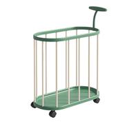 B Baosity Support de Rangement Tapis de Panier à Linge Roulette Organisateur Matériel Fitness Grande Capacité pour Salle de Jeux Salon, Vert
