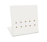 B Baosity Support Organisateur Pince à Cils Présentoir Rangement Acrylique Porte Outils Maquillage Support pour Extension Cils Fonction Sécurisée pour Studio Be, Blanc