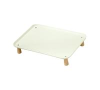 B Baosity Support surélevé pour Gamelle de Ou de Chien avec Plateau de Protection pour Le Cou, Support pour Gamelle de et Distributeur Automatique de, Crème 37x26.5x8cm