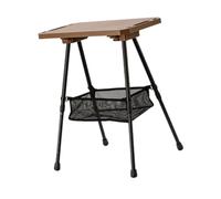 B Baosity Table Pliante Extérieure Aluminium Léger Réglable avec Poche de Rangement Plateau Résistant et Hauteur Ajustable Adaptée Au Camping Pique-niques Cuisi, Kaki