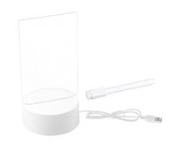 B Baosity Tableau Blanc Lumineux Lumineux USB pour Décoration de Chambre, rectangle