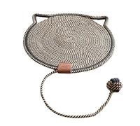 B Baosity Tapis à Griffer pour Chat, Tapis de Sol Antidérapant, Tapis de Couchage avec Balle pour Chats D'intérieur, Noir