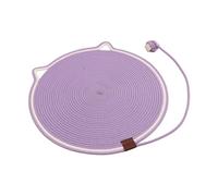 B Baosity Tapis à Griffer Rond pour Chats D'intérieur avec Jouet Balle, Protège-Meubles pour Canapé, Mur et Fauteuils, Idéal pour Jouer et Se Détendre, Violet