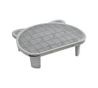 B Baosity Tapis de Litière pour Chat, Tapis Anti- Lavable et Antidérapant, Double Couche, pour Le Contrôle de La Litière, Gris