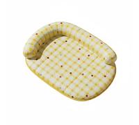 B Baosity Tapis pour Animaux Tapis Rafraîchissant Coussin Chien Lit Confortable Surface en Soie Glacée avec Mousse Mémoire Adapté, Jaune, S 45x35cm - Recommandé pour Moins De 2,5 Kg