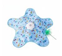 B Baosity Teaser pour Chat Électrique Jouet Interactif avec Mouvement Irrégulier à 360 Degrés Trois Vitesses Moteur DC Toile Oxford et Plastique Solides, 1200mah Étoile De Mer