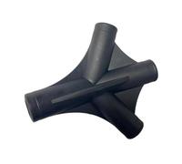 B Baosity Tent Joint 4 Voies pour Tente Raccord de Bâton Adaptateur de Pôle Connecteur de Réparation en PP Compatible avec Structures de Camping Serre J, 19 Mm 9.5 Mm 11 Mm