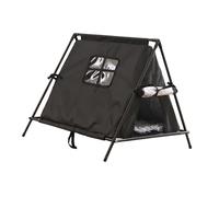 B Baosity Tente-Niche pour Chat, avec Doublure en Aluminium, Idéale pour Une Terrasse, Une Grange, Un Salon, Un Balcon Ou Un Jardin. Elle Peut Servir de Niche D, Black S