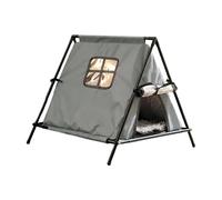 B Baosity Tente-Niche pour Chat, avec Doublure en Aluminium, Idéale pour Une Terrasse, Une Grange, Un Salon, Un Balcon Ou Un Jardin. Elle Peut Servir de Niche D, Gray S