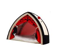 B Baosity Tente pour Chat Pliable pour Chats D'intérieur, avec Griffoir, Coussin Amovible et Balle Jouet Intégrée.