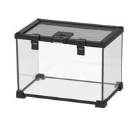B Baosity Terrarium en Amovible Enclôture Lézard Transparent Robuste Cage à Lézard pr Propriétaires Reptiles, 30x20x20 Cm
