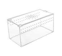 B Baosity Terrarium pour Reptiles, Aquarium Transparent Portable pour, Cage D'élevage en Acrylique pour Lézards, Araignées et Grillons, 20.3 Cm X 10.2 Cm X