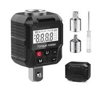 B Baosity Testeur Dynamométrique Numérique Portable avec Affichage LED Fonction Mémoire Préregrage Adaptateur 3/8'' 1/4'' Outil Suivi Couple pour Entretien