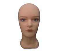 B Baosity Tête de Mannequin Chauve Mâle, Modèle de Tête de Mannequin, Perruques Faisant Du Style, Lisse, Présentoir de Perruque, Présentoir de Chapeau pour Chap, HL04