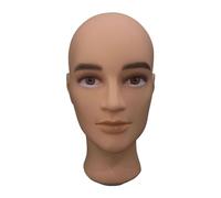 B Baosity Tête de Mannequin Chauve Mâle, Modèle de Tête de Mannequin, Perruques Faisant Du Style, Lisse, Présentoir de Perruque, Présentoir de Chapeau pour Chap, 03