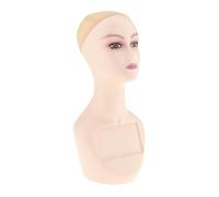 B Baosity Tête de Mannequin Femme avec Bonnet En Filet, Hauteur 48 Cm, Polyvalente, Légère Mais Robuste, Réaliste pour La Fabrication D'exposition, Le Style, Le, Styled
