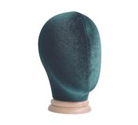 B Baosity Tête de Mannequin, Modèle de Tête de Perruque, Support de Postiche Autoportant Multifonctionnel pour Affichage de Perruque pour Salon de Lunettes et B, Vert