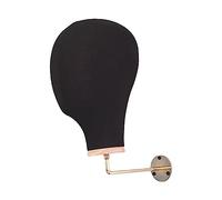 B Baosity Tête de Mannequin Présentoir Mural Porte-perruque Support Chapeau Mannequin Rangement Robuste Matériaux Légers Surface Facile à Nettoyer Adaptée pour, noir