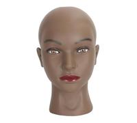 B Baosity Tête de Mannequin Réaliste pour Présentation de Perruques, Modèle Féminin Professionnel, Porte-lunettes, Organiseur de Chapeaux, PVC et Facile, Noir