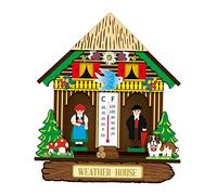 B Baosity Thermomètre-hygromètre Mural En Bois Fantaisie pour La Mesure de La Température Extérieure