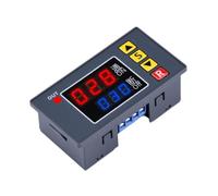 B Baosity Timer Module Relais à Affichage LED Double avec Modes de Travail Multiples Commutateur Relais Électrique à Retard Numérique Options de Temporisation F, Ac 110 à 220v