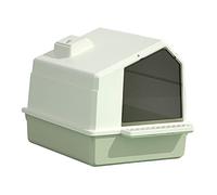 B Baosity Toilettes Portables pour Chats, Chats et Petits Chiens. Grand Espace étanche avec Couvercle et Bac à Litière pour Lapins, Chats et Petits Chiens, Vert