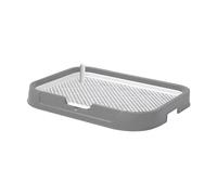 B Baosity Toilettes pour Chiens, Tapis de Propreté Réutilisable en, Système d'apprentissage de La Propreté pour Petits et Moyens Chiens et Chats, Gris