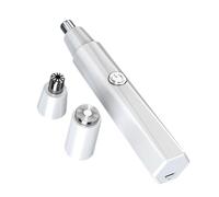 B Baosity Tondeuse pour Poils de Nez, Sourcils, Visage, Tête Lavable, Multifonctionnelle, Taille de, Tondeuse Personnelle pour Adultes, Femmes et Hommes, Blanc