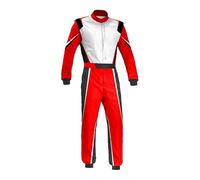 B Baosity Track Race Suit Jumpsuit Karting Combinaison Course Polyester Ceinture Ajustable Design Ergonomique Protection Complète Adaptée à Loisirs Sports, L