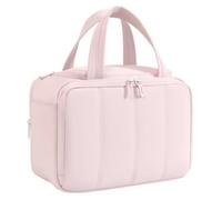 B Baosity Trousse de Toilette de Sac Cosmétique Organisateur Maquillage Beauty Case à Boîtier Structuré avec Accès Large Poche Zippée Frontale pour Petits, Array, Rose, 32 X 20 X 16 Cm