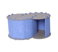 B Baosity Tunnel de Jeu pour avec Lit Intégré, 2 Ouvertures, Grotte Respirante Toutes Saisons, Aire de Jeux Confortable, Housse Amovible, Facile à Nettoyer, Bleu