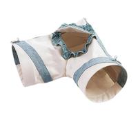 B Baosity Tunnel en Forme de Grotte pour Cobayes, Tunnel d'angle Respirant pour Hamsters, Souris, Petits Animaux, écureuils, Bleu, s