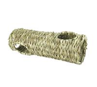 B Baosity Tunnel en Herbe pour Animaux, Tunnel de Paille Fait Main, Cachette, Tunnel Interactif pour Lapins, Rats, Chinchillas, Lapins et Oiseaux, 50x16cm