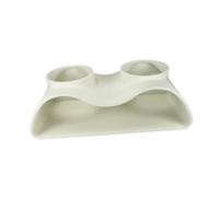 B Baosity Tunnel Souterrain, Grotte, Décoration pour Aquarium, Accessoires Courbes, Fournitures Uniques et Faciles à Utiliser, Tunnel D'observation à Deux O, Blanc