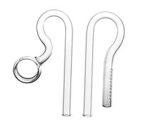 B Baosity Tuyau en Verre en Forme de Nénuphar, Entrée, Sortie, Aquarium Planté, 13mm