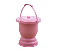 B Baosity Urinal Chambre Pot Seau Pot à avec Couvercle Poignée Ergonomique PP Épaissi Utilisation Portable Adapté Aux Enfants Adultes Seniors à La Maison, Rose