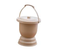 B Baosity Urinal Chambre Pot Seau Pot à avec Couvercle Poignée Ergonomique PP Épaissi Utilisation Portable Adapté Aux Enfants Adultes Seniors à La Maison, Kaki
