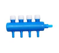 B Baosity Vanne de Contrôle d'air pour Aquarium, Répartiteur D'oxygène Robuste, Vanne de Pompe à Air, Distributeur Multiports Professionnel, 4 Voies