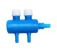 B Baosity Vanne de Contrôle d'air pour Aquarium, Répartiteur D'oxygène Robuste, Vanne de Pompe à Air, Distributeur Multiports Professionnel, 2 Voies