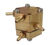B Baosity Vanne d'Eau Métallique pour Accessoires de Fauteuil Interrupteur à Pression Buccale en Cuivre Structure Résistante à la, 4 connexions