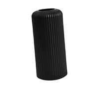 B Baosity Vase décoratif à rayures, accessoire floral pour table, récipient pour arrangements floraux, Noir