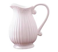 B Baosity Vase Pichet Céramique Centre Floral Vase Bud Arrangement Table Maison Contenant Plantes Élément Décoratif Convient Salon Bureau Chambre Cuisine, Blanc