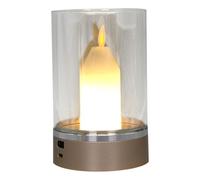 B Baosity Veilleuse Sans Flamme En Forme de Bougie, Idéale Comme Cadeau pour L'hôtel Ou La Maison.