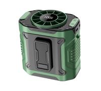 B Baosity Ventilateur Ceinture Réglable à 100, Silencieux, avec Cordon pour Porter Autour Du Cou. Idéal pour Le Sport, Le Bureau et Le Camping, Vert