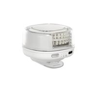 B Baosity Ventilateur Clip Portable Rechargeable avec Trois Vitesses Ventilation Rotation à 360 Couvercle Transparent Convient pour les Déplacements et Promenas Extérieures, Blanc