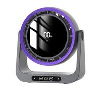 B Baosity Ventilateur de Bureau USB, Silencieux, avec Tête Inclinable à 90°, Mini Ventilateur de Table à Suspendre, Idéal pour Les, La mais, Gris