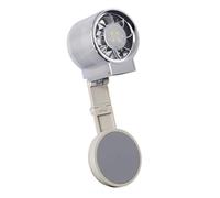 B Baosity Ventilateur Portable Pliable, Robuste, Léger, Petit et Compact, avec Support pour Téléphone et Ventilateur de Poche Réglable pour Bureau Ou Bureau, Beige