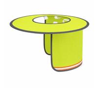 B Baosity Visière de Chantier Visière Casque Pare-Soleil Large Rebords Protection Maille Aérée Réfléchissante Légère Pliable, Visière Pare-Soleil pour Casque De Sécurité 25 60cm, Array, Jaune Vif